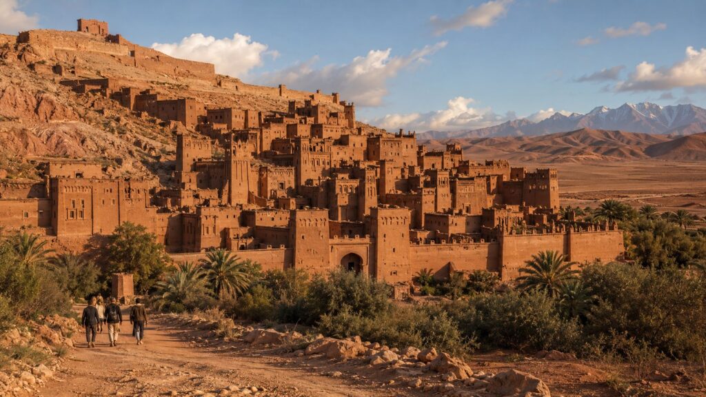 Aït Ben Haddou kasbah on the Marrakech to Dades Valley desert tour route