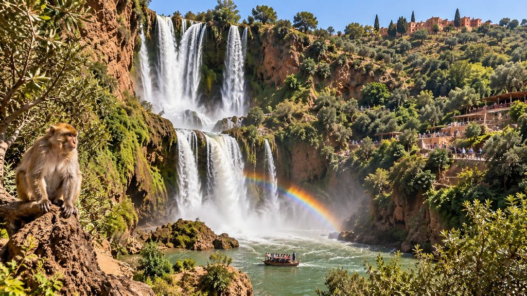 Ourika Valley vs Ouzoud Waterfalls comparison near Marrakech