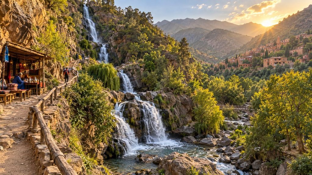 Ourika Valley vs Ouzoud Waterfalls day trip from Marrakech